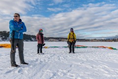 Maw Powers with Vincent getting ready